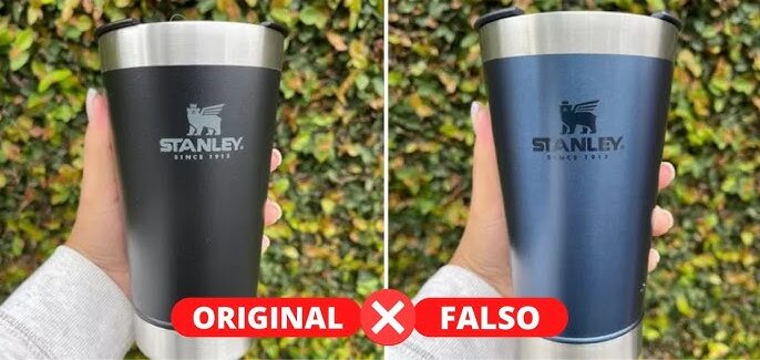 Garrafa Stanley original e falsificada, como identificar?